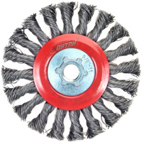 Standard Twist Wire Wheel, 4-1/2" Dia., 0.02" Fill, 5/8"-11 Arbor, Steel Infinity Industrial Services Inc.