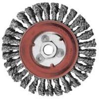 Full Cable Twist Wire Wheel, 5" Dia., 0.02" Fill, 5/8"-11 Arbor, Steel Infinity Industrial Services Inc.
