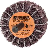 Roue Combi Buff and Blend 898001 Standard Abrasives, 2" dia. x 1" la, Arbre 1/4", Oxyde d'aluminium Infinity Industrial Services Inc.