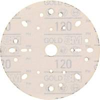 Hookit Gold Abrasive Disc, 6" Dia., 120 Grit, Aluminum Oxide, C-Weight Infinity Industrial Services Inc.