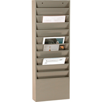 Literature Storage Racks, Stationary, 11 Slots, Steel, 13-1/4" W x 4-1/8" D x 36" H Infinity Industrial Services Inc.