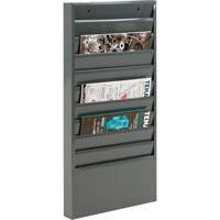 Literature Storage Racks, Stationary, 10 Slots, Steel, 13-1/8" W x 2" D x 26-1/4" H Infinity Industrial Services Inc.