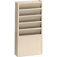 Literature Storage Racks, Stationary, 5 Slots, Steel, 9-3/4" W x 4-1/8" D x 21" H Infinity Industrial Services Inc.