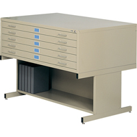 Steel Plan Files, 5 Drawers, 40-3/8" W x 29-3/8" D x 16-1/2" H Infinity Industrial Services Inc.