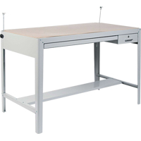 Base pour table &agrave; dessin de pr&eacute;cision, 56-3/8" la x Gris Infinity Industrial Services Inc.