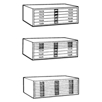 Steel Plan Files, 5 Drawers, 40-3/8" W x 29-3/8" D x 16-1/2" H Infinity Industrial Services Inc.