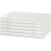 Steel Plan Files-5 Drawer, 5 Drawers, 40-3/8" W x 29-3/8" D x 16-1/2" H Infinity Industrial Services Inc.