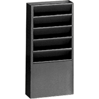 Literature Storage Racks, Stationary, 5 Slots, Steel, 9-3/4" W x 4-1/8" D x 21" H Infinity Industrial Services Inc.