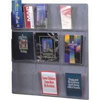 Literature Displays, Wall Mount, 6 Slots, Plastic, 30" W x 34-3/4" D x 34-3/4" H Infinity Industrial Services Inc.