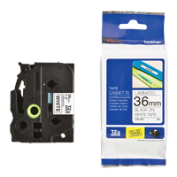 Tape Cartridge for P-touch&reg; Labeling System, 36 mm x 26-1/4', Black on White Infinity Industrial Services Inc.