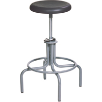 600 Series Stool, Stationary, Adjustable, 22" - 28", Polyurethane Seat, Black Infinity Industrial Services Inc.
