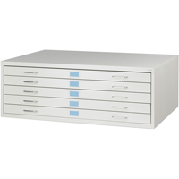 FacilTM Flat File Cabinets, 5 Drawers, 46" W x 32" D x 16-3/8" H Infinity Industrial Services Inc.