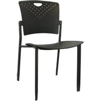 MaxX StaxX Stackable Chairs, Polypropylene, 17-1/4" High, 275 lbs. Capacity, Black Infinity Industrial Services Inc.