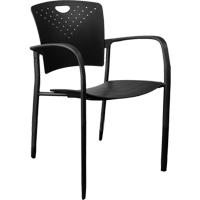 MaxX StaxX Stackable Chairs, Polypropylene, 17-1/4" High, 275 lbs. Capacity, Black Infinity Industrial Services Inc.