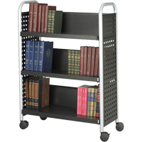 Chariots pour livres Scoot, 200 lb Capacit&eacute;, Noir, 14-1/4" p x 33" la x 44-1/4" h, Acier Infinity Industrial Services Inc.
