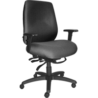 Chaises ergonomiques robustes Cierra , Tissu, Gris, Capacit&eacute; 400 lb Infinity Industrial Services Inc.