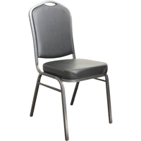 Stacking Chairs, Vinyl, 37" High, 275 lbs. Capacity, Black Infinity Industrial Services Inc.