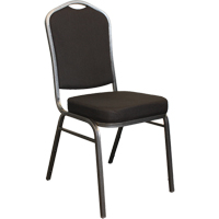 Stacking Chairs, Fabric, 37" High, 275 lbs. Capacity, Black Infinity Industrial Services Inc.