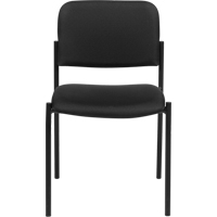Armless Stacking Chairs, Fabric, 32" High, 300 lbs. Capacity, Black Infinity Industrial Services Inc.
