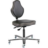 Vega Multi-Tilt Ergonomic Chair, Mobile, Adjustable, Vinyl Seat, Black/Grey Infinity Industrial Services Inc.