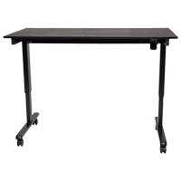 Bureau ajustable pour travail debout, , 45-1/4" h x 29-1/2" p, Noir Infinity Industrial Services Inc.