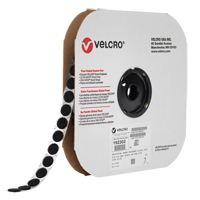 Attache Velcoin, Crochet, 3/4" dia., Adh&eacute;sif, Noir Infinity Industrial Services Inc.