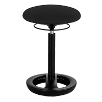 Twixt Ergonomic Chair, Stationary, Adjustable, 17" - 22", Polyester Mesh Seat, Black Infinity Industrial Services Inc.