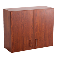 Modular Wall Cabinet, 30" H x 36" W x 15" D, 1 Shelves, Melamine, Mahogany Infinity Industrial Services Inc.