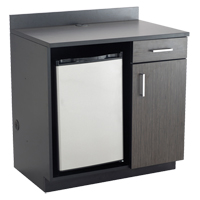 Modular Cabinet, Melamine, 39" H x 36" W x 25" D, Asian Night/Black Infinity Industrial Services Inc.