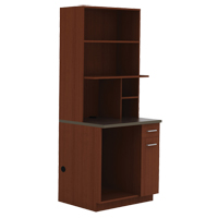 Modular Cabinet, Melamine, 39" H x 36" W x 25" D, Mahogany Infinity Industrial Services Inc.