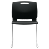 Chair, Plastic, 32-1/2" High, 300 lbs. Capacity, Black Infinity Industrial Services Inc.