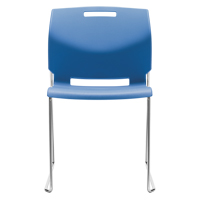 Chair, Plastic, 32-1/2" High, 300 lbs. Capacity, Blue Infinity Industrial Services Inc.