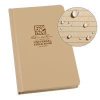 Bound Book, Hard Cover, Tan, 160 Pages, 4-5/8" W x 7-1/4" L Infinity Industrial Services Inc.