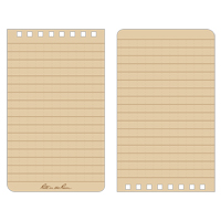 Pocket Top-Spiral Notebook, Soft Cover, Tan, 100 Pages, 3" W x 5" L Infinity Industrial Services Inc.