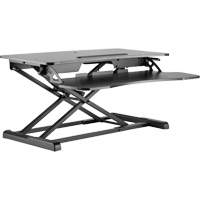 Goya Sit-Stand Workstation, Desktop Unit, 22" H x 31-1/2" W x 24" D, Black Infinity Industrial Services Inc.