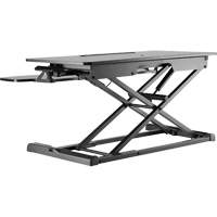 Goya Sit-Stand Workstation, Desktop Unit, 22" H x 31-1/2" W x 24" D, Black Infinity Industrial Services Inc.