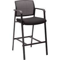 Activ Series Barstool Chair, Stationary, Fixed, 58-1/2", Mesh Seat, Black Infinity Industrial Services Inc.