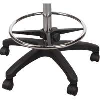Tabouret robuste et ergonomique, Mobile, Ajustable, 39" - 48", Polyur&eacute;thane Si&egrave;ge, Noir Infinity Industrial Services Inc.