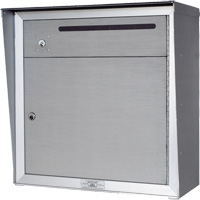 Collection Box, Wall -Mounted, 12-3/4" x 16-3/8", 2 Doors, Aluminum Infinity Industrial Services Inc.