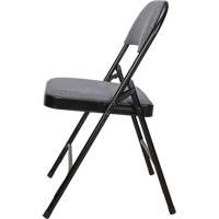 Deluxe Fabric Padded Folding Chair, Steel, Grey, 300 lbs. Weight Capacity Infinity Industrial Services Inc.