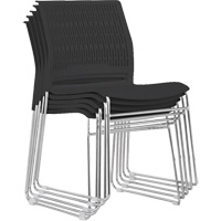 Stacking Chairs, Polypropylene, 32-3/8" High, 250 lbs. Capacity, Black Infinity Industrial Services Inc.