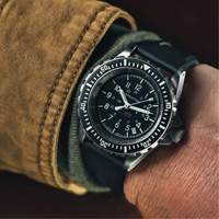 Large Diver's Automatic Watch, Digital, Battery Operated, 41 mm, Black Infinity Industrial Services Inc.