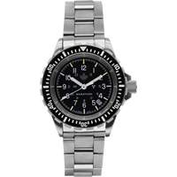 Grey Maple Large Diver's Automatic Watch with Stainless Steel Bracelet, Digital, Battery Operated, 41 mm, Silver Infinity Industrial Services Inc.