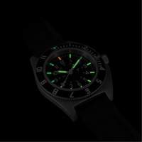 Steel Navigator Watch on 3-Piece Rubber Strap Kit, Digital, Battery Operated, 41 mm, Black Infinity Industrial Services Inc.