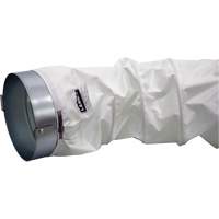 White 12" x 12' Distribution Ducting Kit, Adapter & Clamp Infinity Industrial Services Inc.