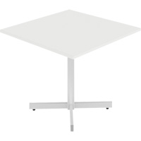 Newland Height-Adjustable Square Table, 36" L x 36" W x 29" H, 1" Top, Laminate, White Infinity Industrial Services Inc.