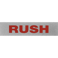 "Rush" Special Handling Labels, 5" L x 2" W, Black on Red Infinity Industrial Services Inc.