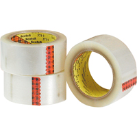 Scotch&reg; 375 Box Sealing Tape, Hot Melt Adhesive, 3.2 mils, 48 mm (1-22/25") x 50 m (164') Infinity Industrial Services Inc.