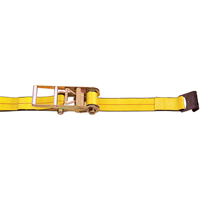 Ratchet Straps, Flat Hook, 3" W x 30' L, 5400 lbs. (2450 kg) Working Load Limit Infinity Industrial Services Inc.