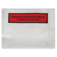 Packing List Envelope, 4-1/2" L x 5-1/2" W, Backloading Style Infinity Industrial Services Inc.